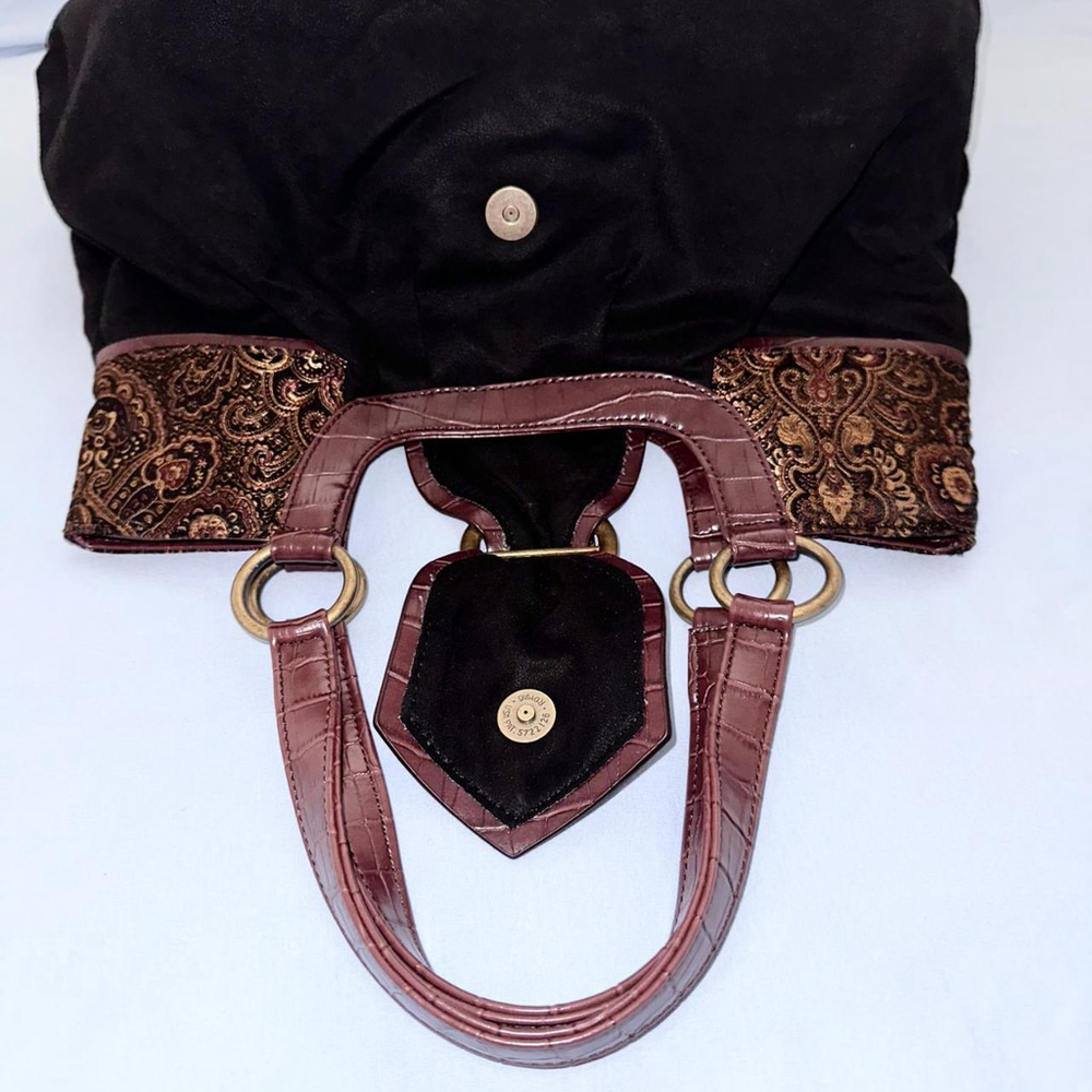 Vintage black, red and gold whimsygoth shoulder bag from Coldwater Creek - Picture 7 of 8
